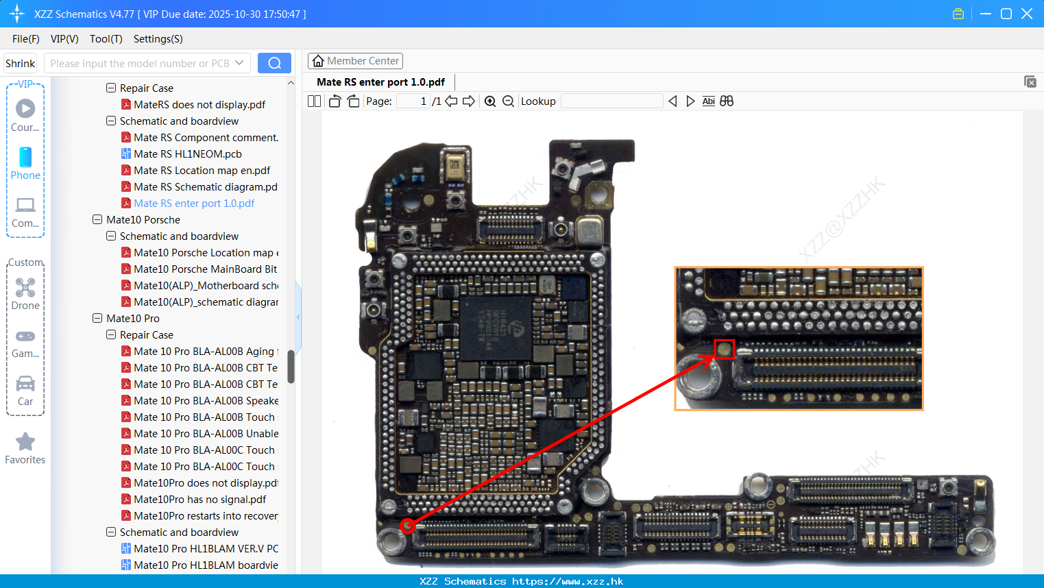 Huawei Mate RS Enter Port 1.0
